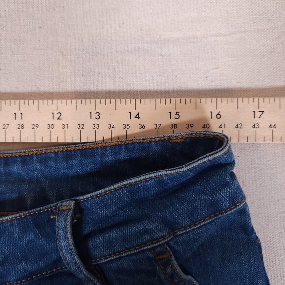 PRSTGE Cargo Snap and Zip Blue Jeans Mens Size 32 Denim Pants Streetwear - Picture 4 of 16
